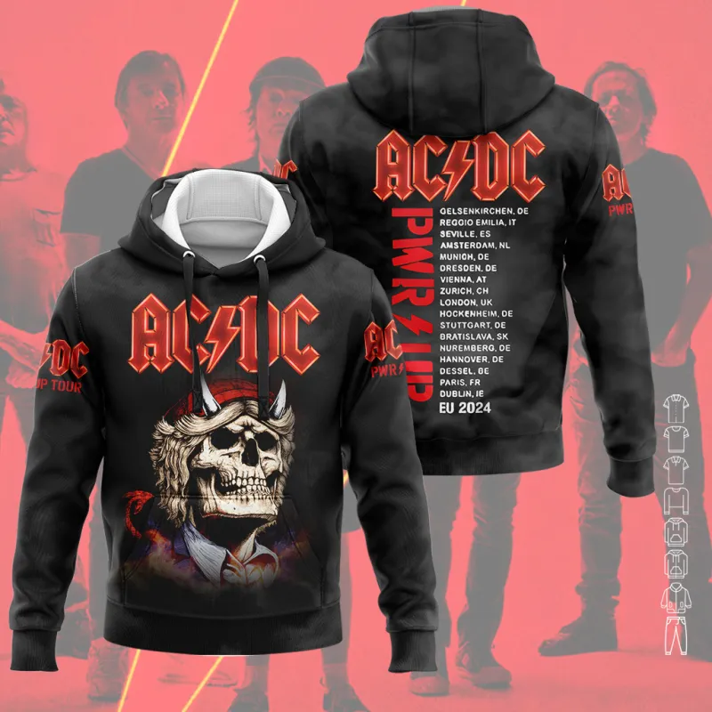 AD070324M10DKD mk1 AC/DC Shirt Hoodie PWR UP TOUR 2024 AD070324M10DKD Idea Fanatic