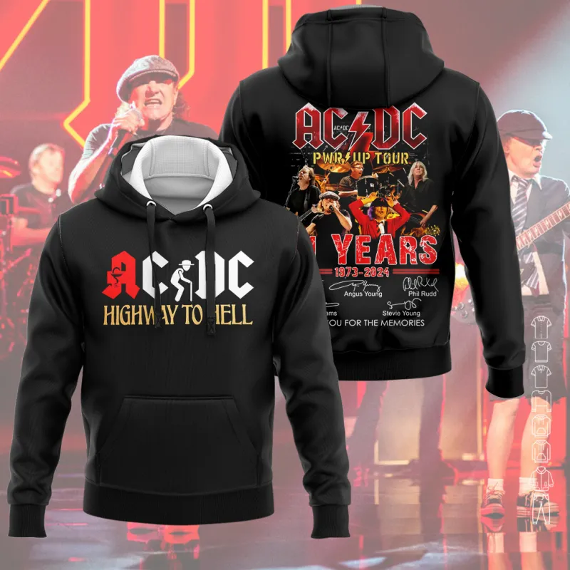 AD070324M8DKD mk AC/DC Shirt Hoodie PWR UP TOUR 2024 AD070324M8DKD Idea Fanatic