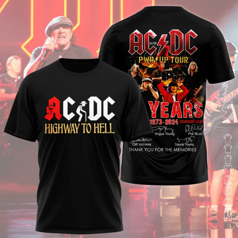 AD070324M8DKD mk1 AC/DC Shirt Hoodie PWR UP TOUR 2024 AD070324M8DKD Idea Fanatic