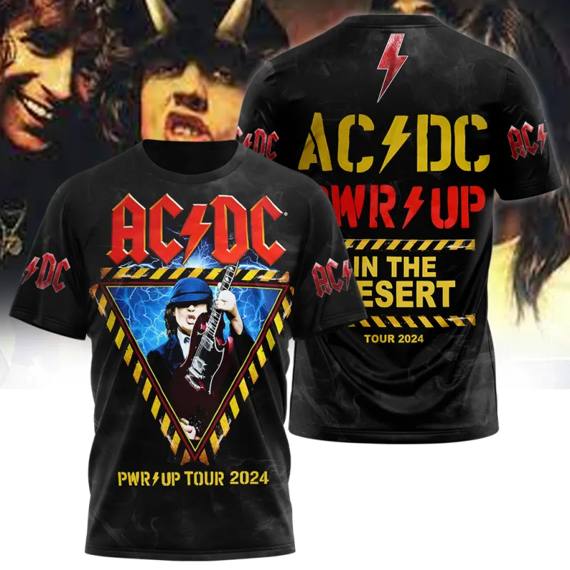 AD200224M3DKD mk 1 AC/DC Shirt PWR UP TOUR 2024 AD200224M3DKD Idea Fanatic