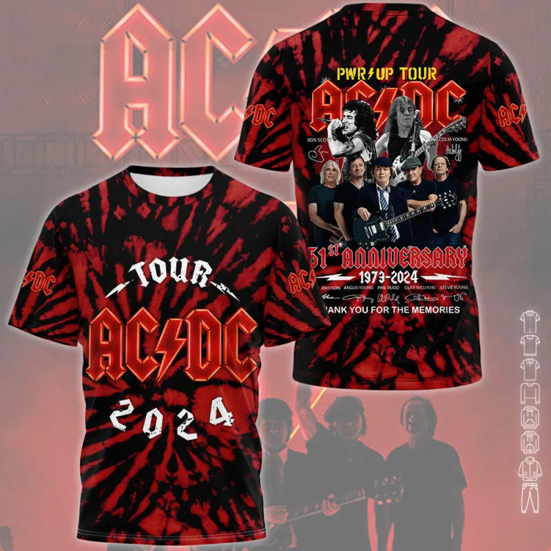 AD210224M2VKH AC/DC Shirt PWR UP TOUR 2024 AD210224M2VKH Idea Fanatic