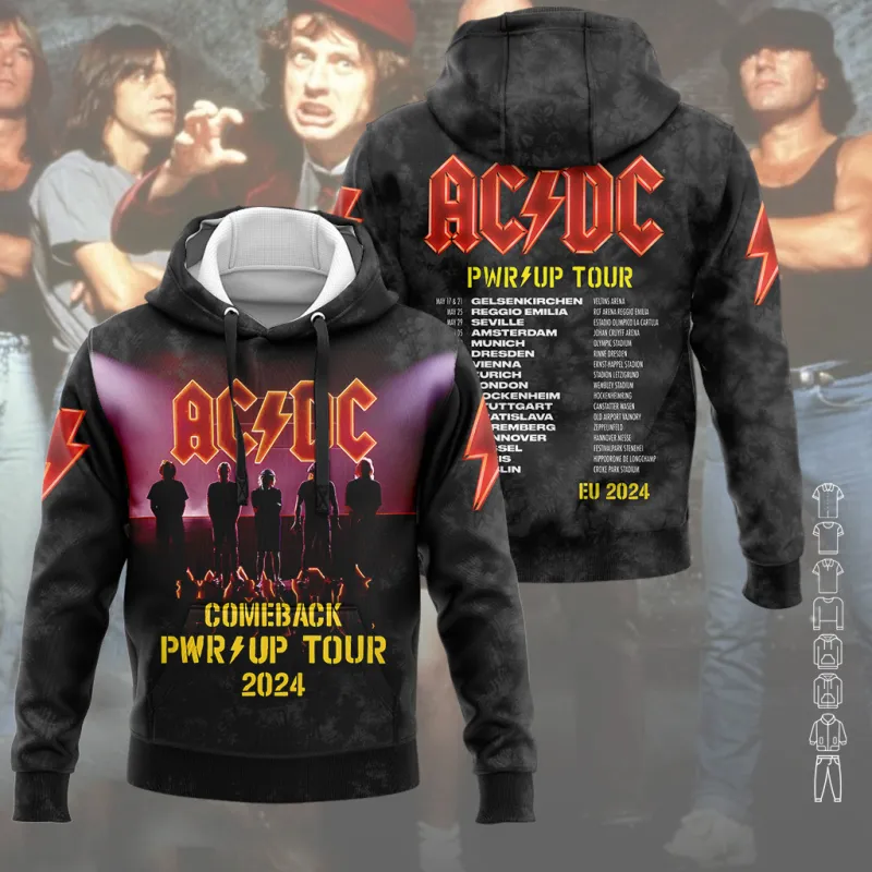 AD230224M7DKD mk 1 AC/DC Shirt PWR UP TOUR 2024 AD230224M7DKD Idea Fanatic