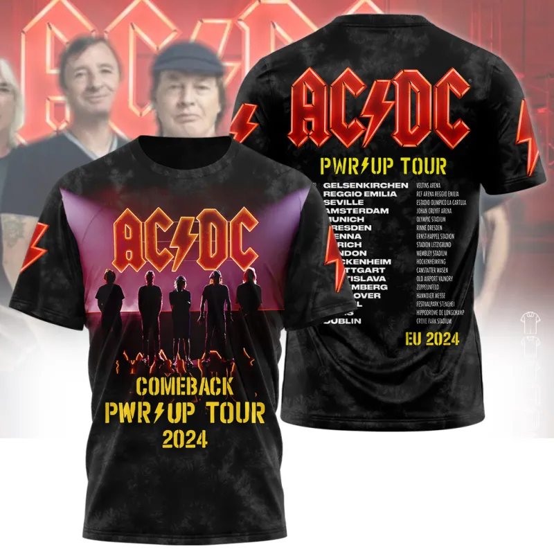 AD230224M7DKD mk AC/DC Shirt PWR UP TOUR 2024 AD230224M7DKD Idea Fanatic