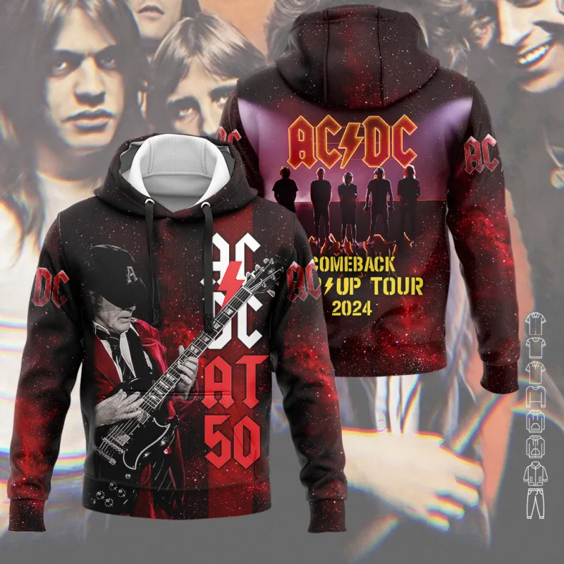 AD230224M8DKD mk 1 AC/DC Shirt PWR UP TOUR 2024 AD230224M8DKD Idea Fanatic