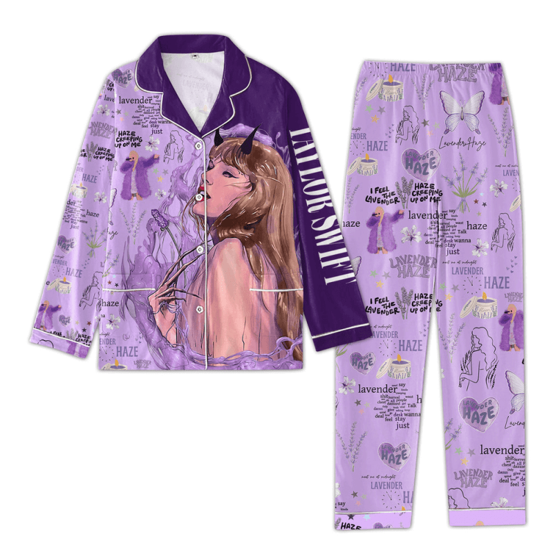 ANHNV1995 1 1 Taylor Swift Premium Button Down Pajamas Set IFDDBDP0011 Idea Fanatic