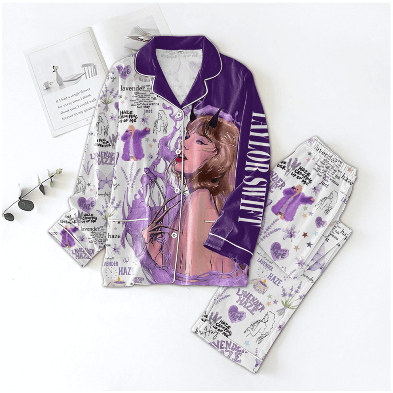 ANHNV1995 4 1 Taylor Swift Premium Button Down Pajamas Set IFDDBDP0011 Idea Fanatic