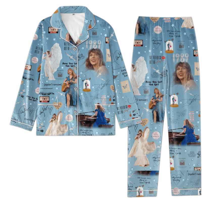 ANHNV1999 Taylor Swift Premium Button Down Pajamas Set IFDDBDP0012 Idea Fanatic