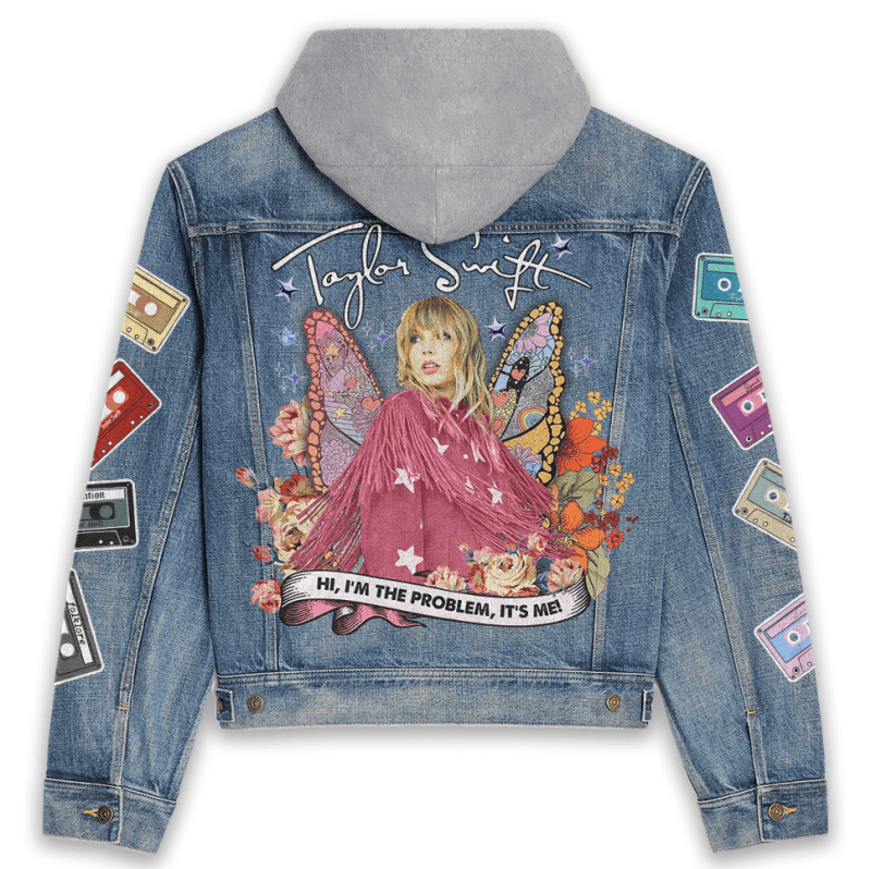 ANHNV2019s Taylor Swift Premium Hooded Denim Jacket IFDDHDJ0015 Idea Fanatic