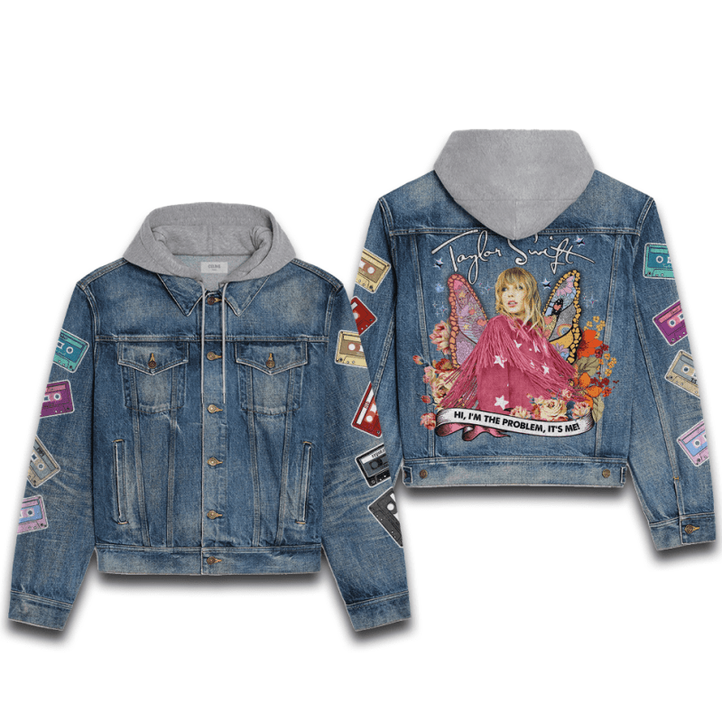 ANHNV2019sdf Taylor Swift Premium Hooded Denim Jacket IFDDHDJ0015 Idea Fanatic