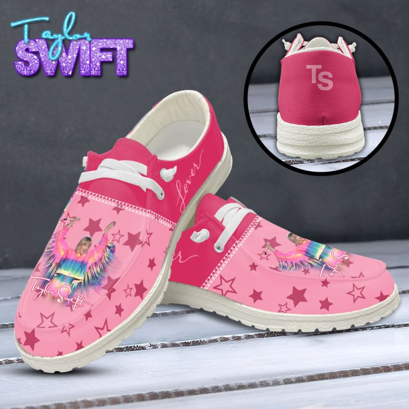 ANHNV3090 Dude shoes Taylor Swift 01 Taylor Swift Custom Hey Dude Shoes IFDDDUDE0007 Idea Fanatic