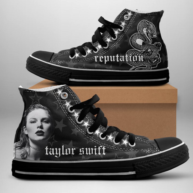 ANHNV3092 Canvas high top Taylor Swift 02 Taylor Swift Premium High Top Canvas Shoes IFDDHTCS0025 Idea Fanatic