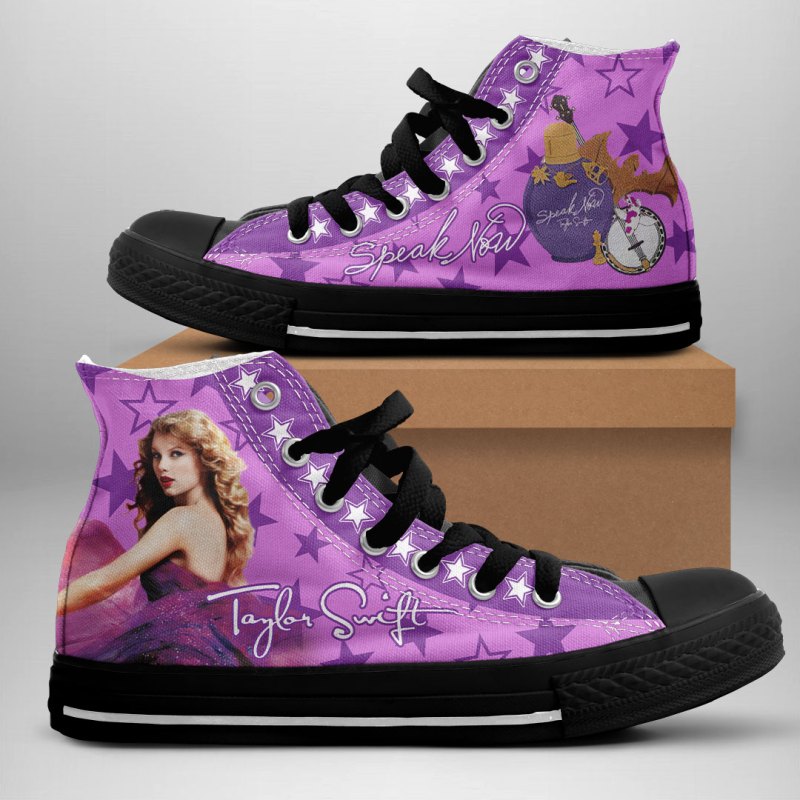 ANHNV3096 Canvas high top Taylor Swift 01 Taylor Swift Premium High Top Canvas Shoes IFDDHTCS0029 Idea Fanatic