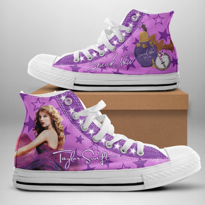 ANHNV3096 Canvas high top Taylor Swift 02 Taylor Swift Premium High Top Canvas Shoes IFDDHTCS0029 Idea Fanatic