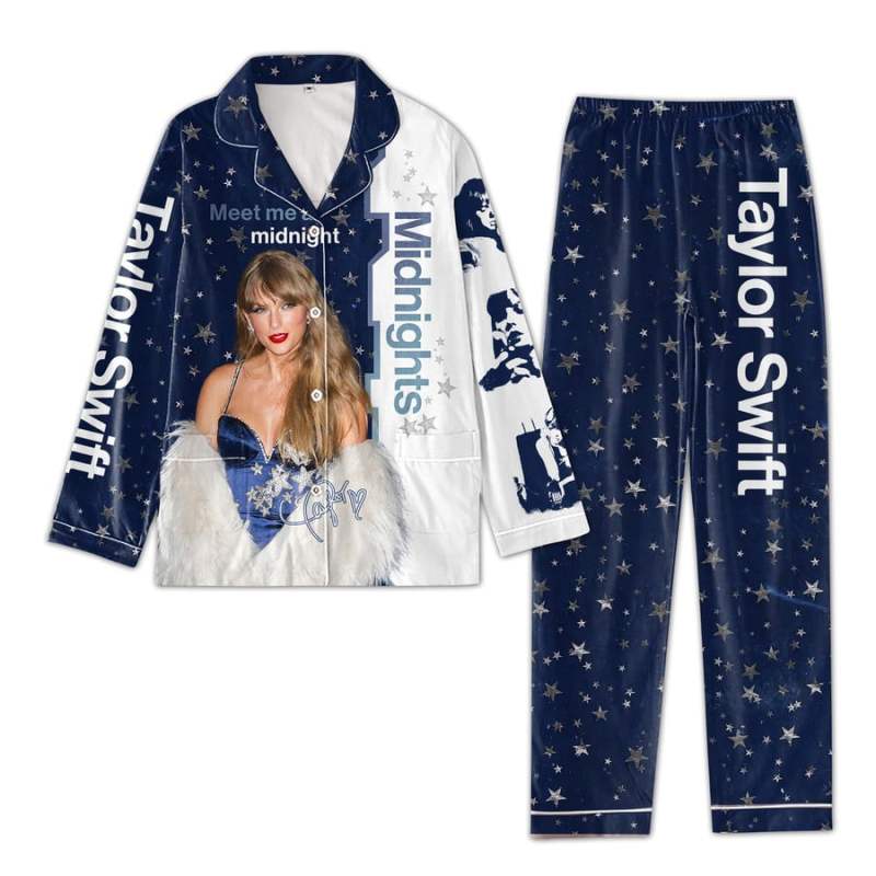 ANHNV3102 Taylor Swift Premium Button Down Pajamas Set IFDDBDP0035 Idea Fanatic