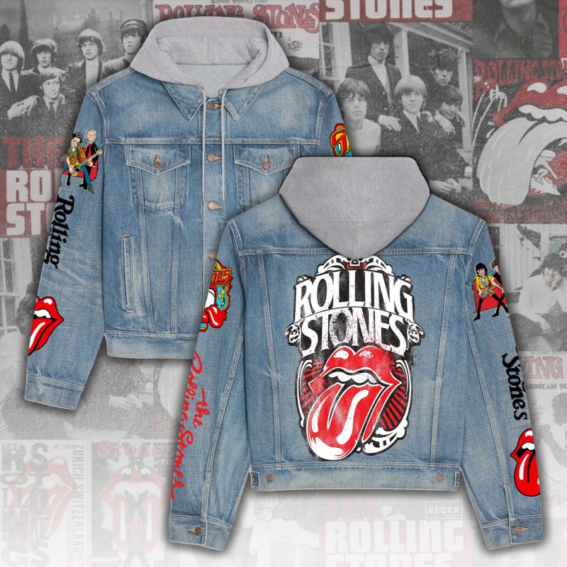 ANHNV3184 Denim Hood Jacket The Rolling Stones 03 1 The Rolling Stones Premium Hooded Denim Jacket IFDDHDJ0007 Idea Fanatic