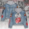 ANHNV3184 Denim Hood Jacket The Rolling Stones 03 The Rolling Stones Premium Hooded Denim Jacket IFDDHDJ0006 Idea Fanatic