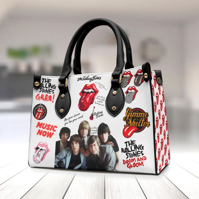 ANHNV3305 Leather handbag The Rolling Stones 01 The Rolling Stones Premium Leather Lady HandBag IFDDLHB0010 Idea Fanatic