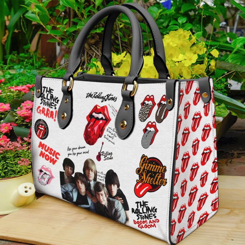 ANHNV3305 Leather handbag The Rolling Stones 03 The Rolling Stones Premium Leather Lady HandBag IFDDLHB0010 Idea Fanatic