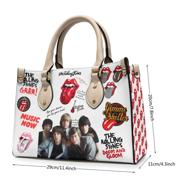 ANHNV3305 Leather handbag The Rolling Stones 04 The Rolling Stones Premium Leather Lady HandBag IFDDLHB0010 Idea Fanatic