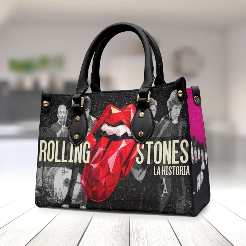 ANHNV3306 Leather handbag The Rolling Stones 01 The Rolling Stones Premium Leather Lady HandBag IFDDLHB0011 Idea Fanatic