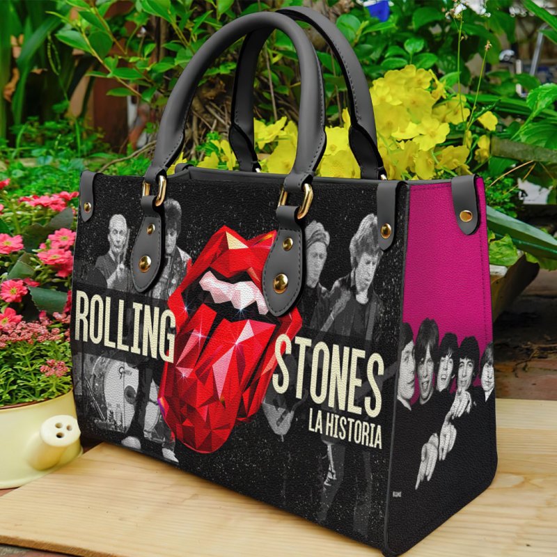 ANHNV3306 Leather handbag The Rolling Stones 03 The Rolling Stones Premium Leather Lady HandBag IFDDLHB0011 Idea Fanatic