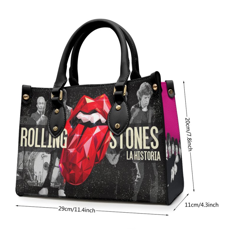 ANHNV3306 Leather handbag The Rolling Stones 04 The Rolling Stones Premium Leather Lady HandBag IFDDLHB0011 Idea Fanatic