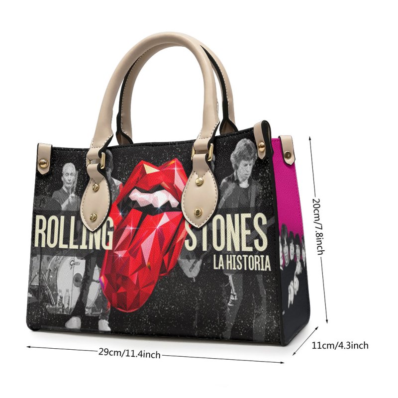 ANHNV3306 Leather handbag The Rolling Stones 05 The Rolling Stones Premium Leather Lady HandBag IFDDLHB0011 Idea Fanatic