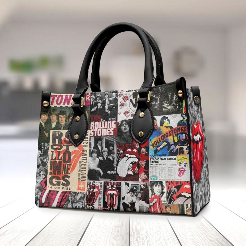 ANHNV3307 Leather handbag The Rolling Stones 01 The Rolling Stones Premium Leather Lady HandBag IFDDLHB0012 Idea Fanatic