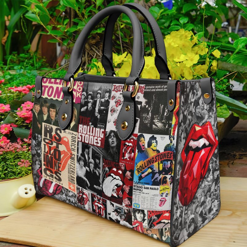 ANHNV3307 Leather handbag The Rolling Stones 03 The Rolling Stones Premium Leather Lady HandBag IFDDLHB0012 Idea Fanatic