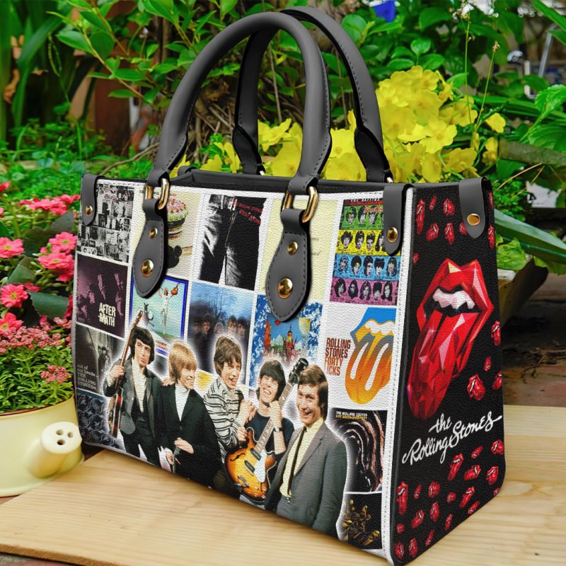 ANHNV3308 Leather handbag The Rolling Stones 03 The Rolling Stones Premium Leather Lady HandBag IFDDLHB0013 Idea Fanatic