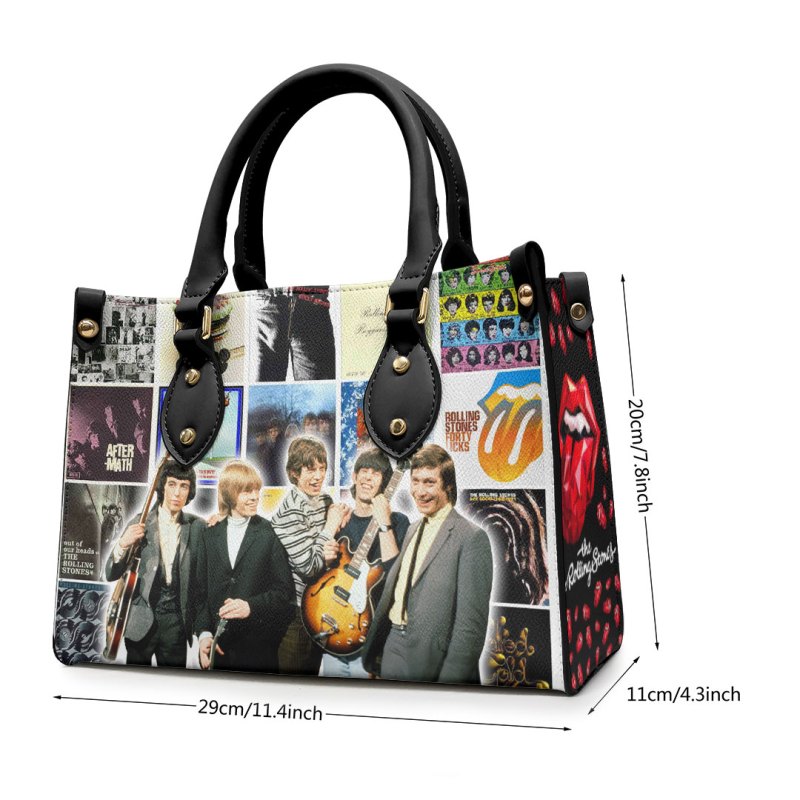 ANHNV3308 Leather handbag The Rolling Stones 04 The Rolling Stones Premium Leather Lady HandBag IFDDLHB0013 Idea Fanatic