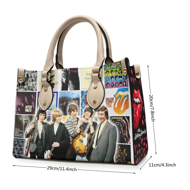 ANHNV3308 Leather handbag The Rolling Stones 05 The Rolling Stones Premium Leather Lady HandBag IFDDLHB0013 Idea Fanatic