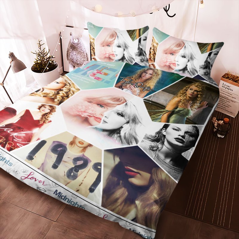 ANHNV3366 Bedding set Taylor Swift 01 Taylor Swift Premium Bedding Set IFDDBED0010 Idea Fanatic