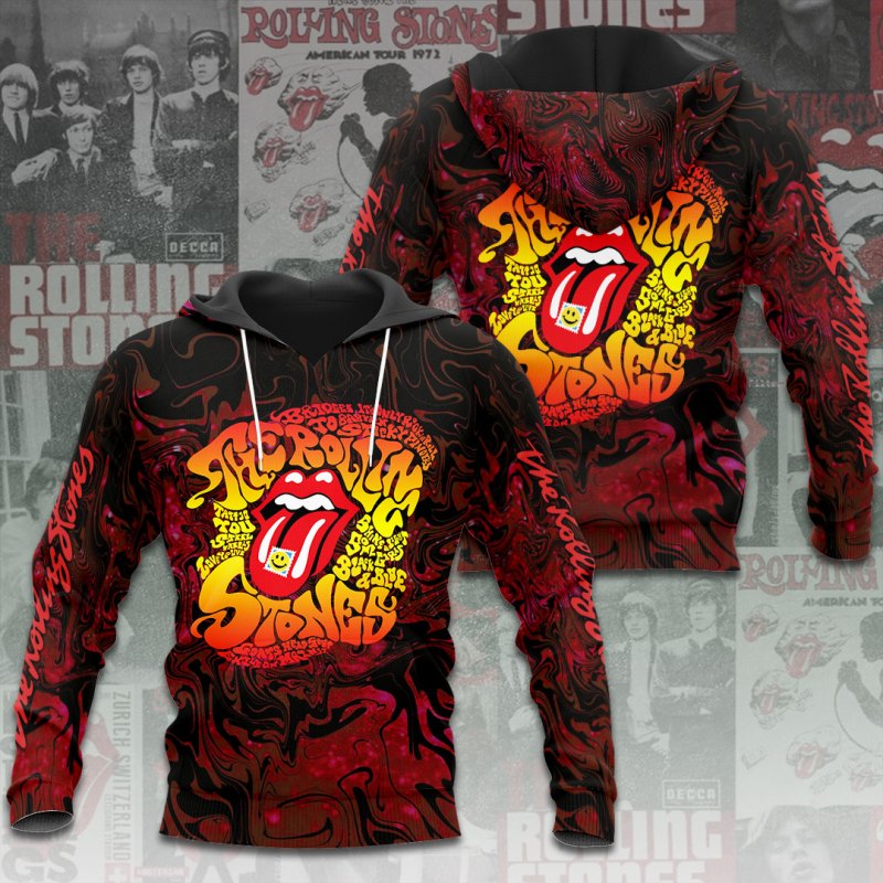 ANHNV3516 Hoodie The Rolling Stones The Rolling Stones Combo 3D Apparels IFDDCLEC0014 Idea Fanatic