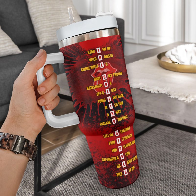 ANHNV3584 Stanley Cup 40oz The Rolling Stones 03 The Rolling Stones Personalized 40oz Stanley Tumbler IFDD40OZ0143 Idea Fanatic