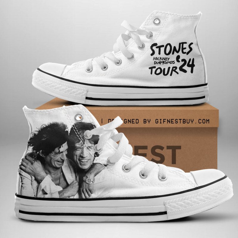 ANHNV3623 High top Canvas Shoes The Rolling Stones 02 The Rolling Stones Premium High Top Canvas Shoes IFDDHTCS0003 Idea Fanatic