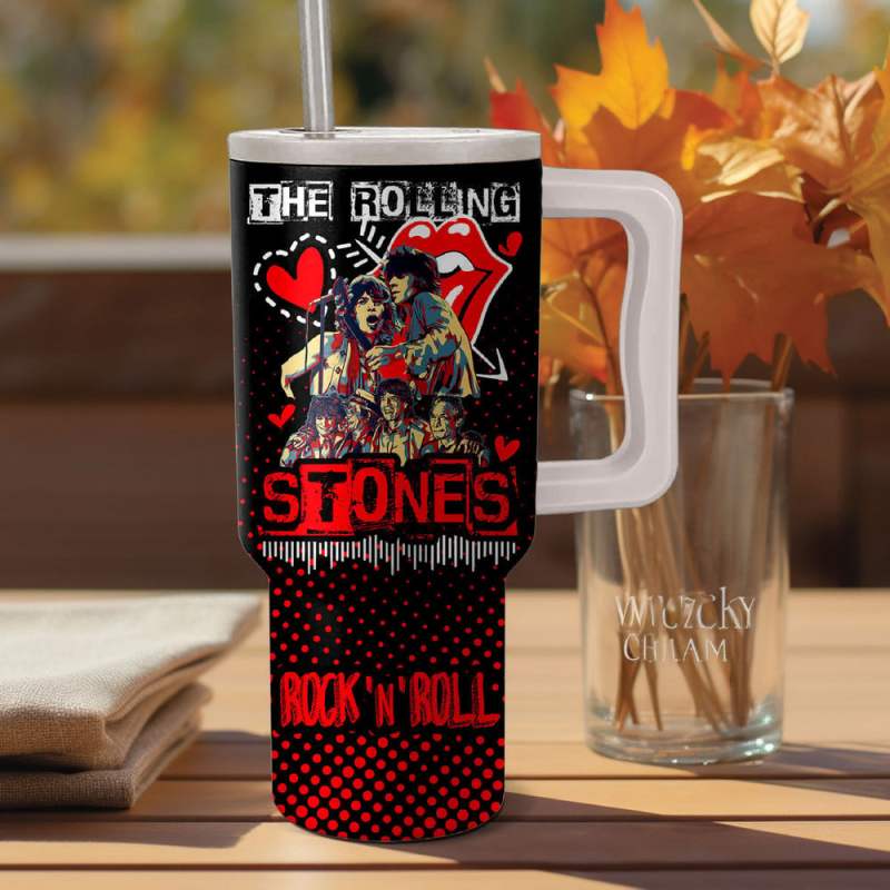 ANHNV3698c The Rolling Stones Personalized 40oz Stanley Tumbler IFDD40OZ0148 Idea Fanatic