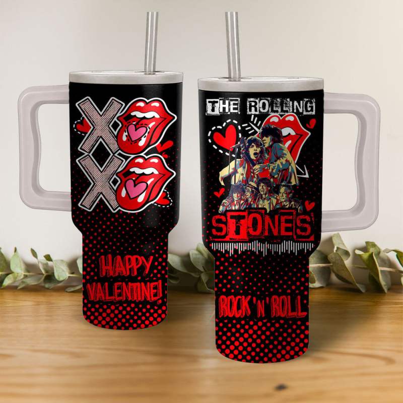 The Rolling Stones Personalized 40oz Stanley Tumbler IFDD40OZ0148 Idea Fanatic