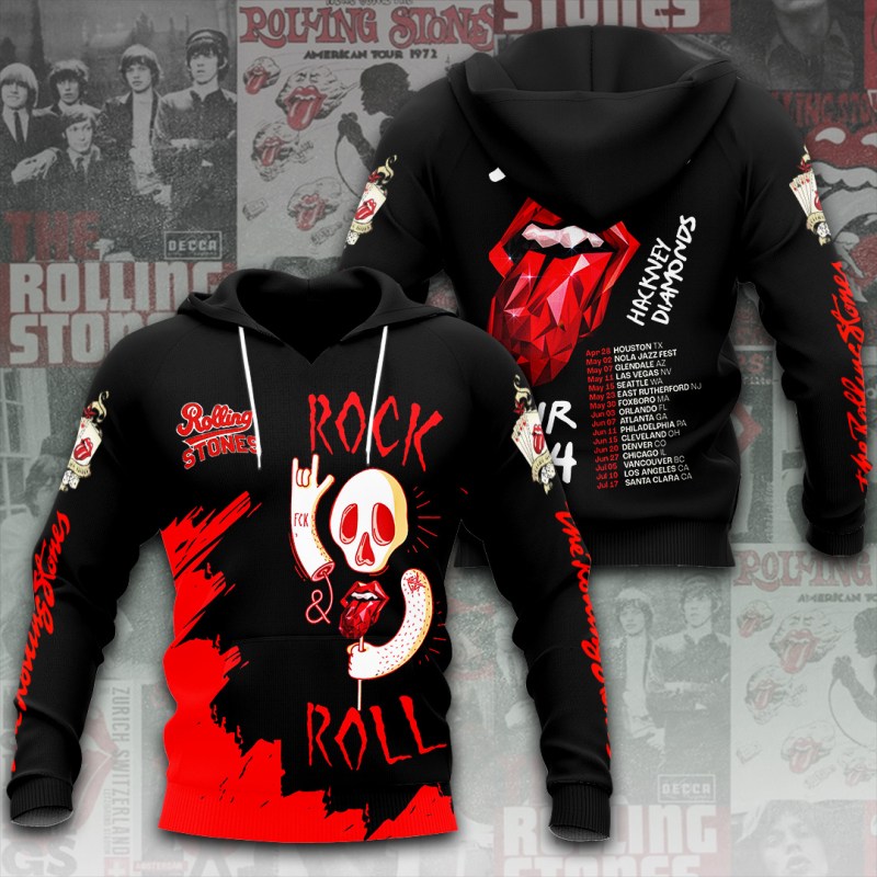 ANHNV4433 Hoodie The Rolling Stones The Rolling Stones Combo 3D Apparels IFDDCLEC0064 Idea Fanatic