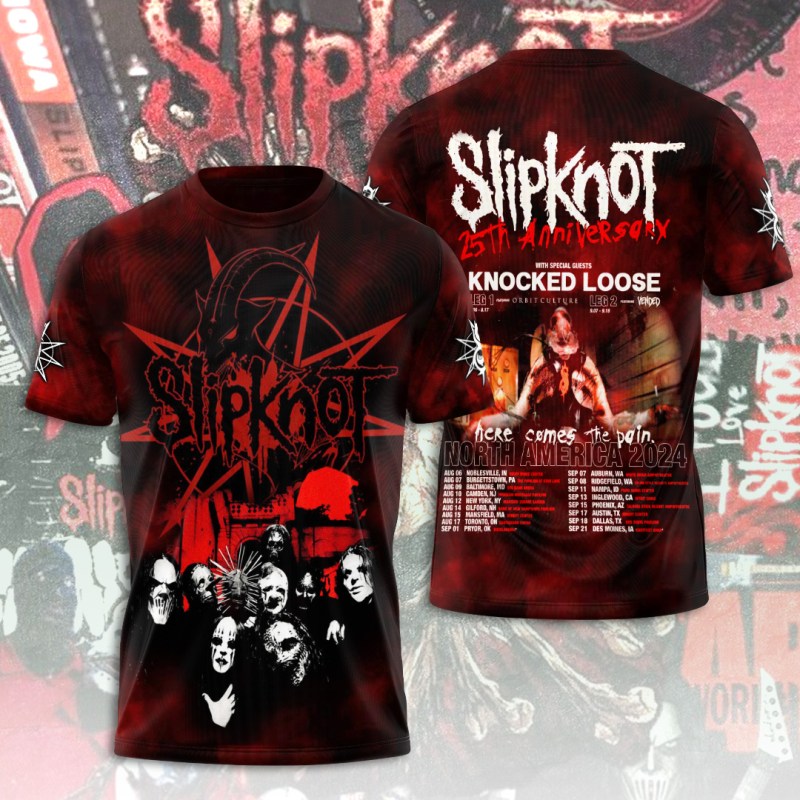 ANHNV4763 T shirt Slipknot Slipknot Combo 3D Apparels IFDDCLEC0117 Idea Fanatic