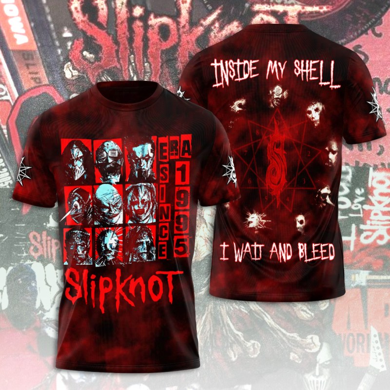 ANHNV4765 T shirt Slipknot Slipknot Combo 3D Apparels IFDDCLEC0118 Idea Fanatic