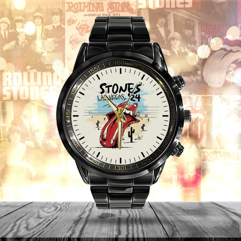 ANHNV4948 Black Stainless Steel Watch The Rolling Stones 02 The Rolling Stones Black Stainless Steel Watch IFDDWCH0008 Idea Fanatic