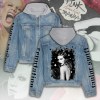 ANHNV5057 Women s Denim Hood Jacket Taylor Swift 03 Taylor Swift Premium Hooded Denim Jacket IFDDHDJ0032 Idea Fanatic