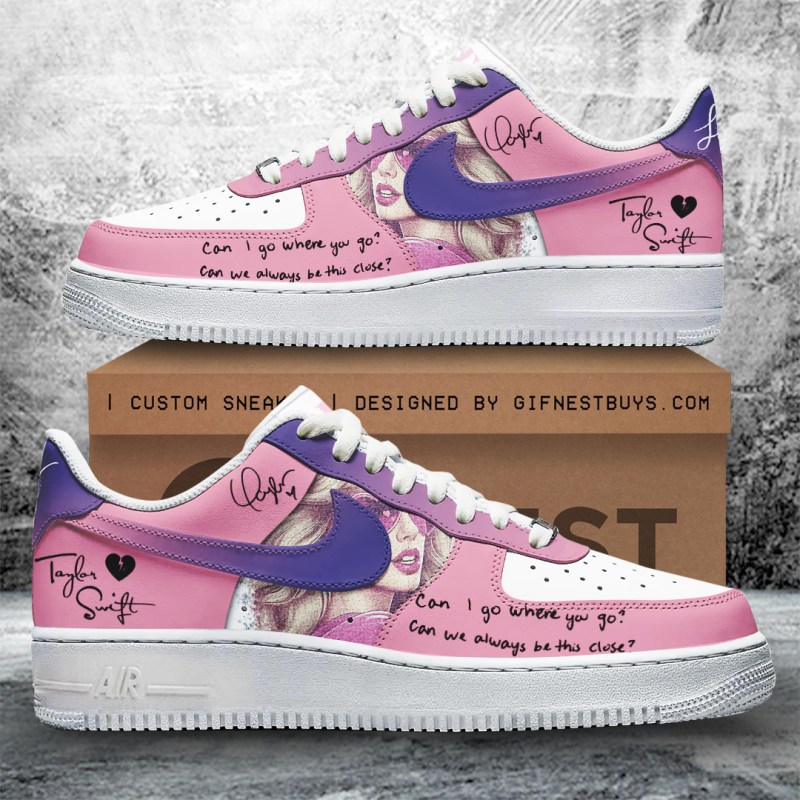 ANHNV5067 Air Force 1 Sneaker Taylor Swift 01 Taylor Swift Premium AF1 Sneakers IFDDAF10203 Idea Fanatic