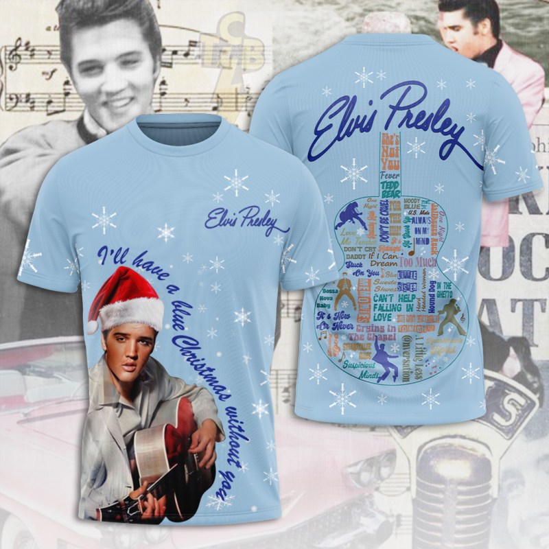 ANHNV5403 T shirt Elvis Presley Elvis Presley Christmas Combo 3D Apparels IFDDCLEC0437 Idea Fanatic