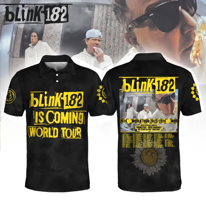 BLI200224LNQ11TTT mk4 Blink-182 World Tour 2024 Concert Shirt Hoodie BLI200224LNQ11TTT Idea Fanatic