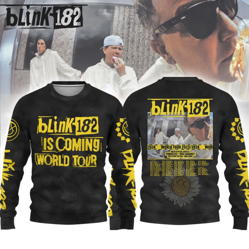 BLI200224LNQ11TTT mk5 Blink-182 World Tour 2024 Concert Shirt Hoodie BLI200224LNQ11TTT Idea Fanatic