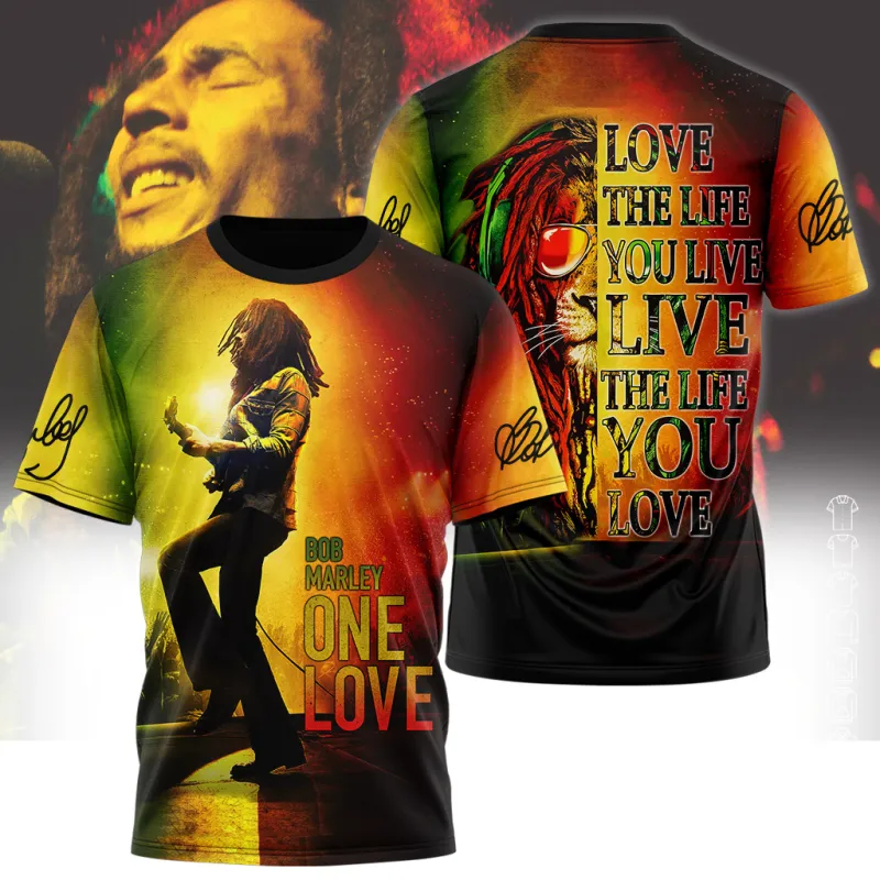 BM050324LNQ17DKD mk1 Bob Marley One Love Hoodie Shirt BM050324LNQ17DKD Idea Fanatic