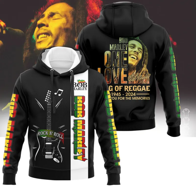 BM140324LNQ7DKD mk Bob Marley One Live Hoodie Shirt BM140324LNQ7DKD Idea Fanatic