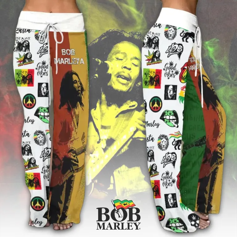 BML230324L42 mk Bob Marley High-Waisted Straight-Leg Trousers BML230324L42 Idea Fanatic